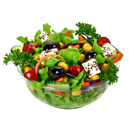 Bowl with salad