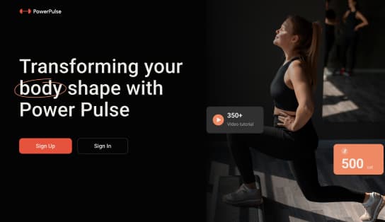 PowerPulse Fitness Landing Page