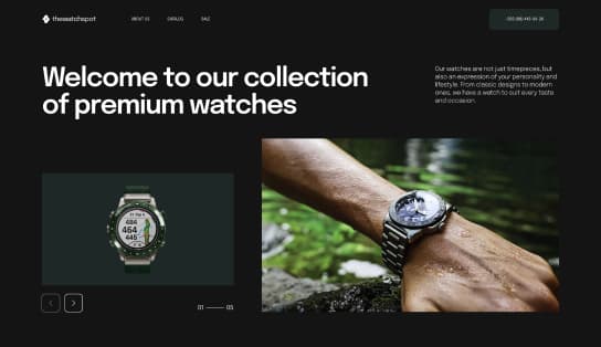 ChronoLux Watch Store Landing Page