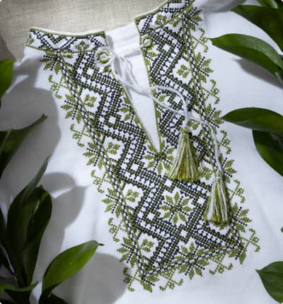 embroidered shirt